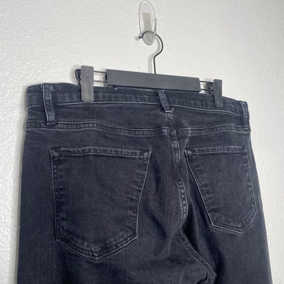 Flint and Tinder Mens Bottoms Size 34 Faded Black Straight Tapered Denim Jeans - Picture 15 of 15